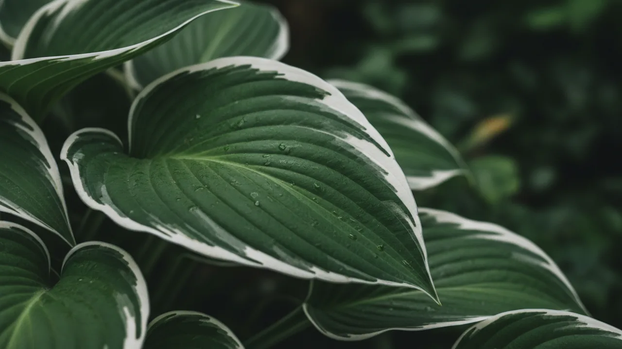 Francee (Hosta 'Francee') - foliage plant, illustrated plant card