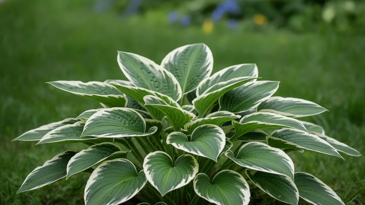 Patriot (Hosta 'Patriot') - foliage plant, illustrated plant card