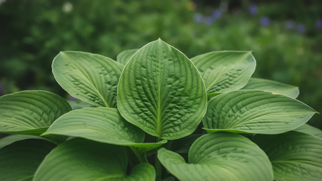 Hosta - foliage plant, illustrated plant card