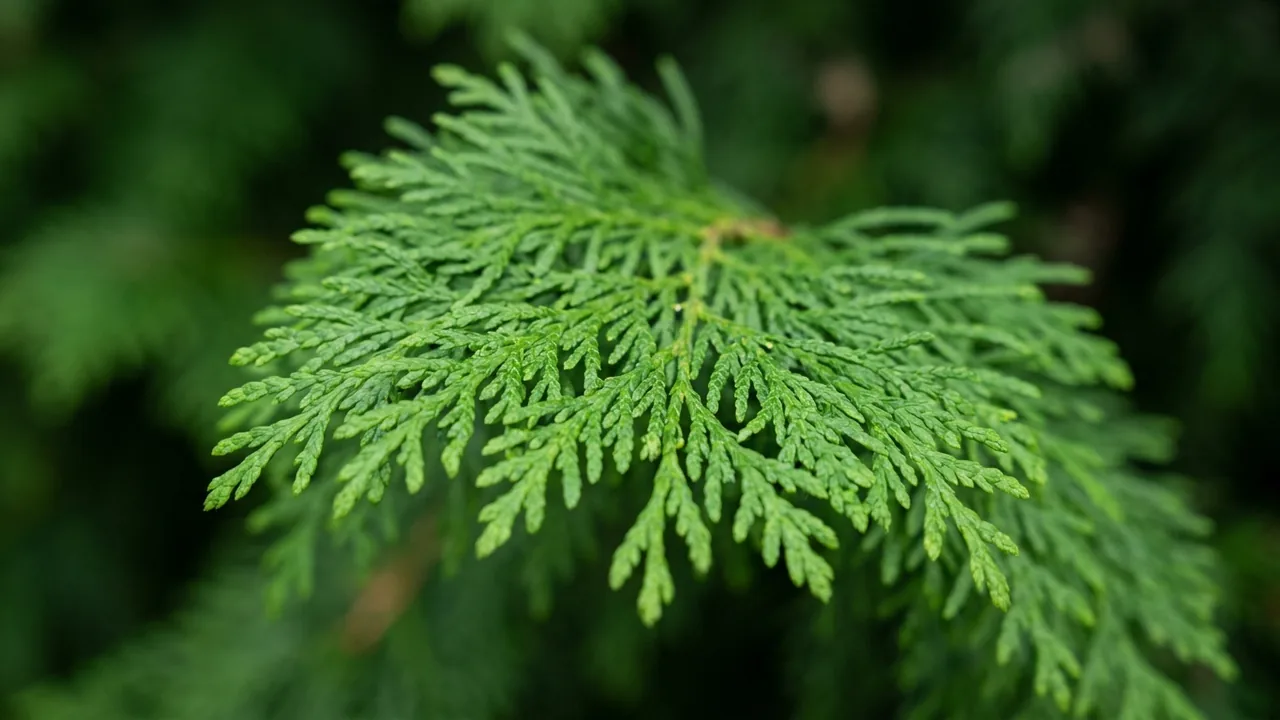 Incense Cedar (Calocedrus decurrens) - foliage plant, illustrated plant card