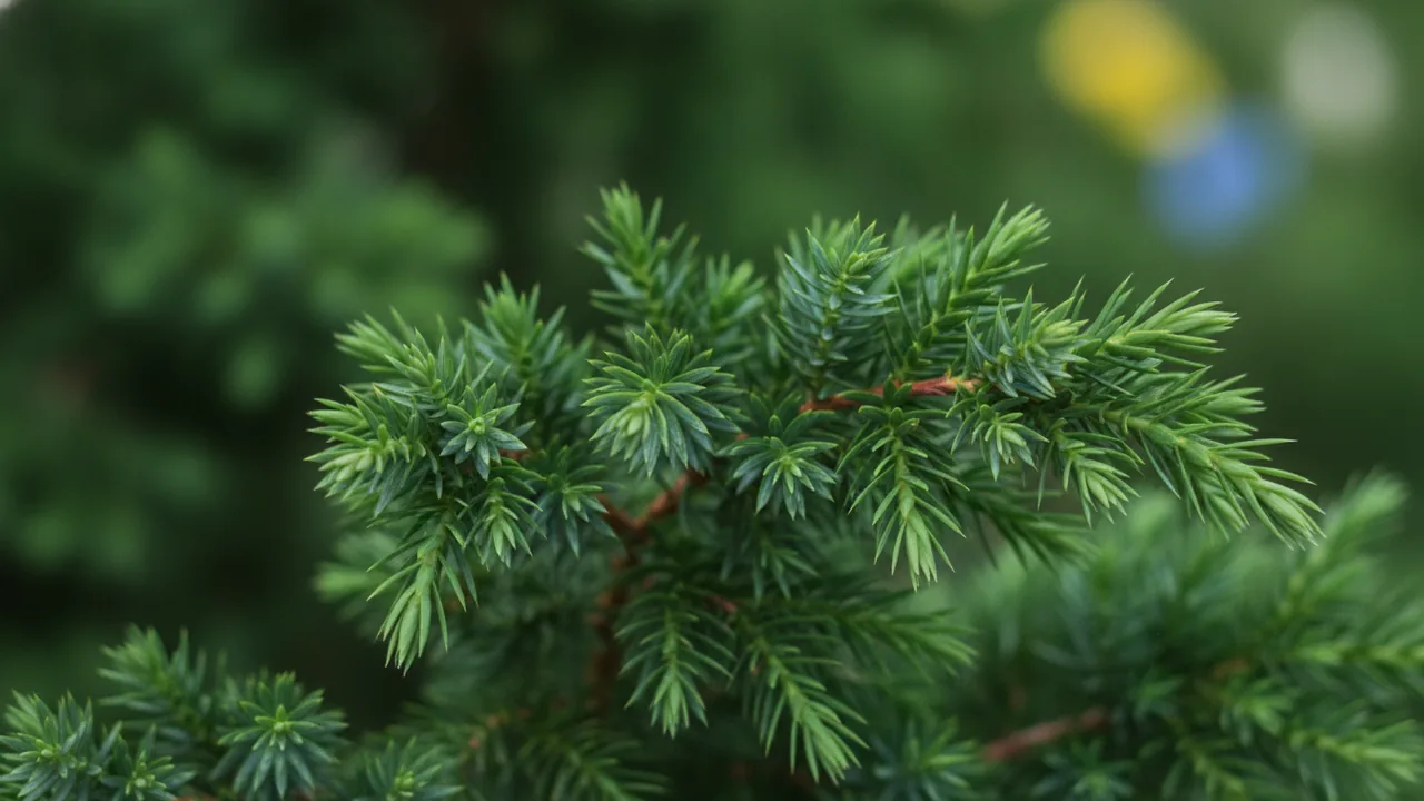 Sea Green Juniper (Juniperus chinensis 'Sea Green') - foliage plant, illustrated plant card