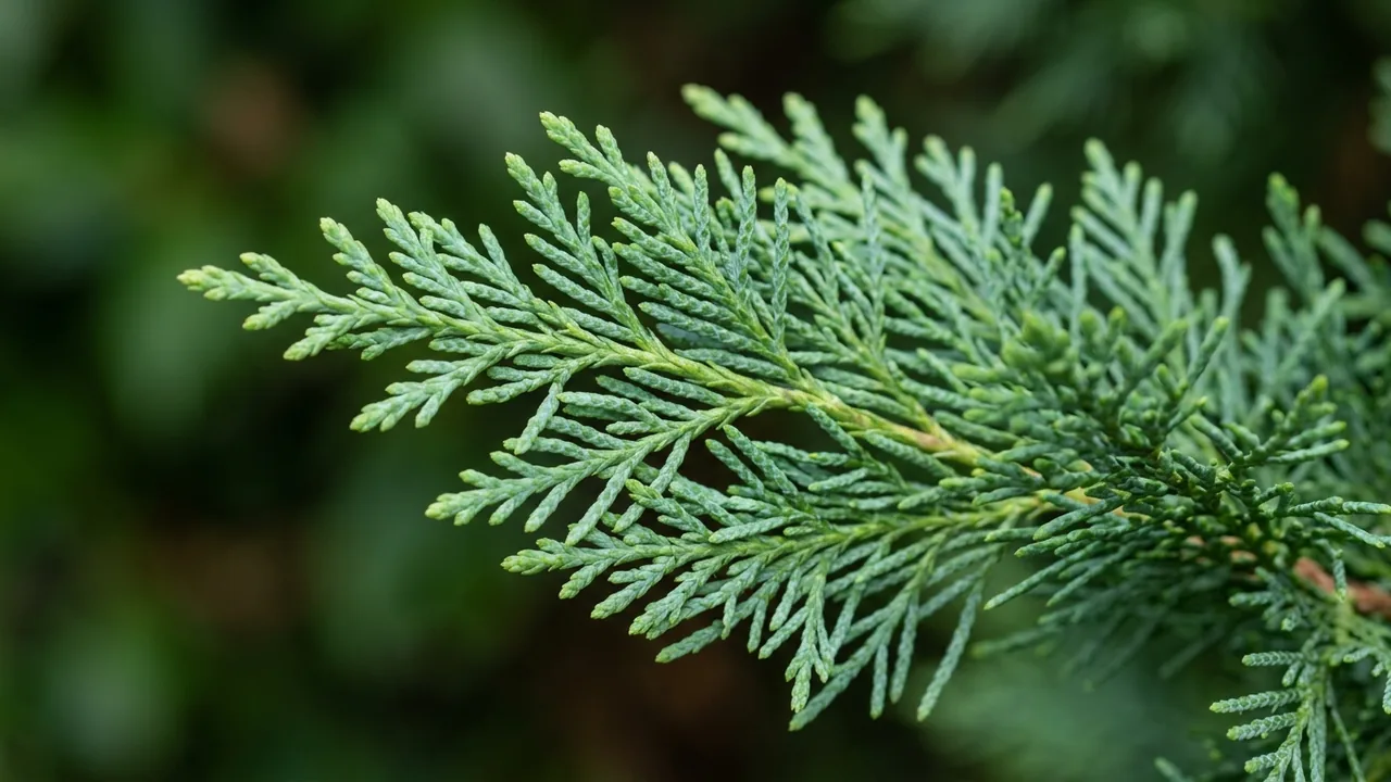 Leyland Cypress (Cupressus × leylandii) - foliage plant, illustrated plant card