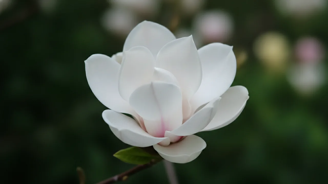 Little Gem Magnolia (Magnolia grandiflora 'Little Gem') - white flowers, illustrated plant card