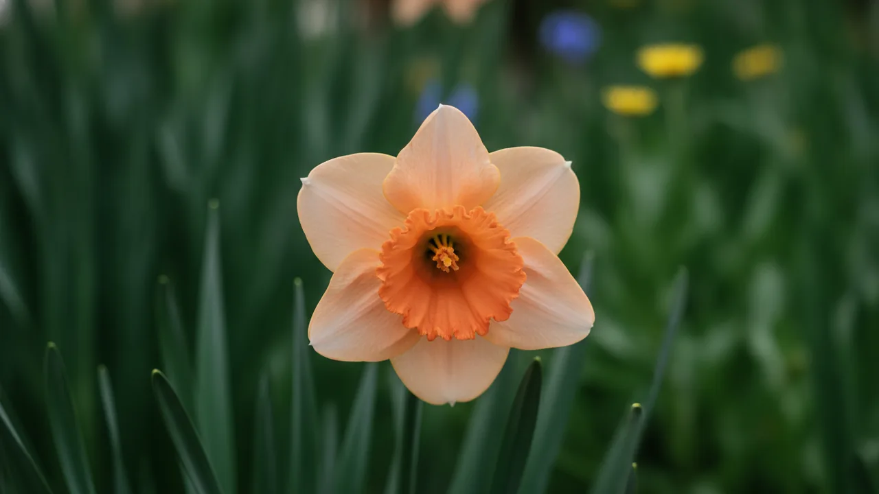 Salome (Narcissus 'Salome') - white flowers, illustrated plant card