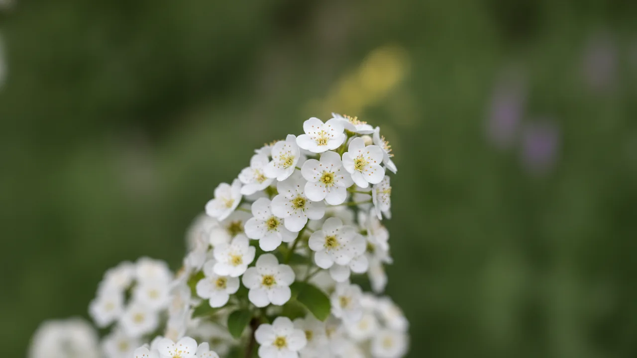 Rainbow Pillar (Amelanchier canadensis 'Rainbow Pillar') - white flowers, illustrated plant card