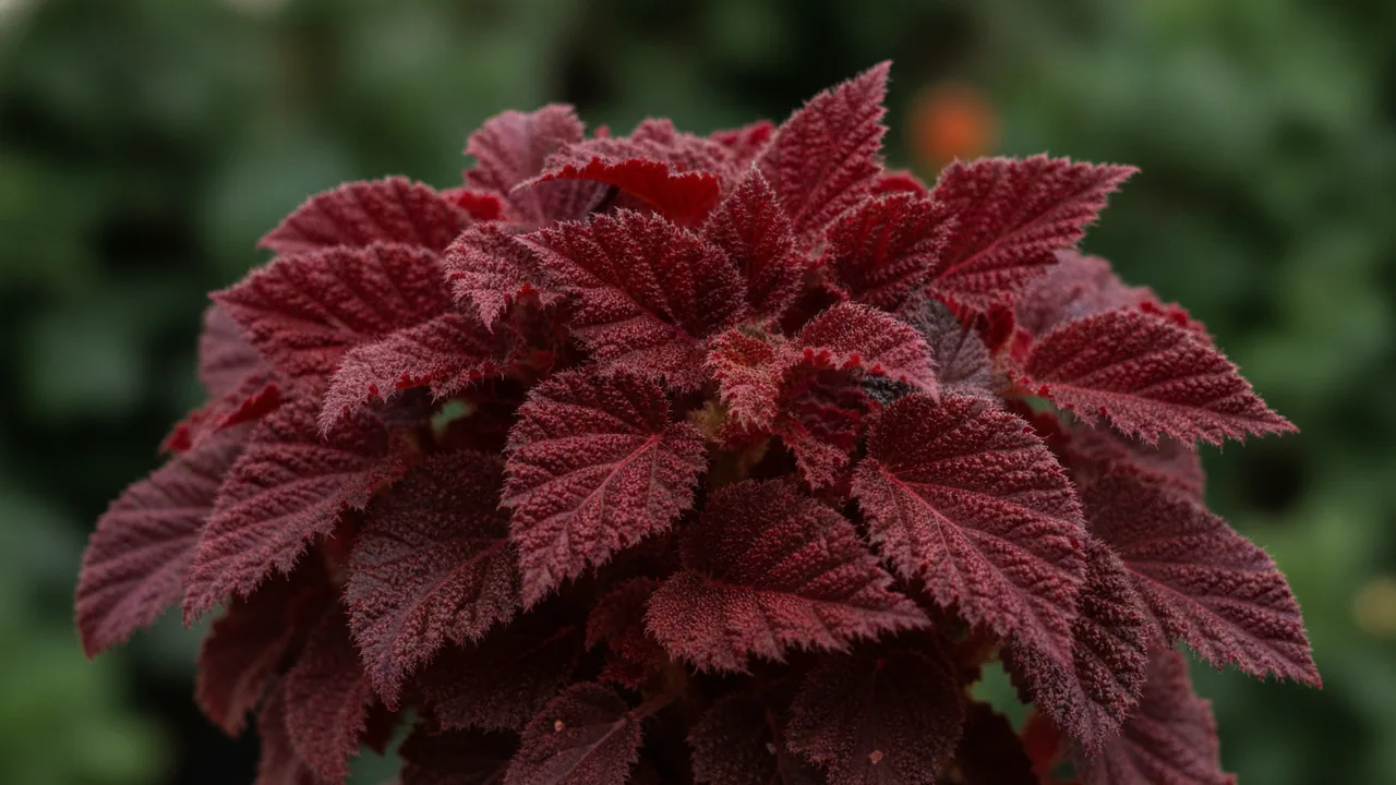 Red Kiss Rex Begonia (Begonia rex 'Red Kiss') - foliage plant, illustrated plant card