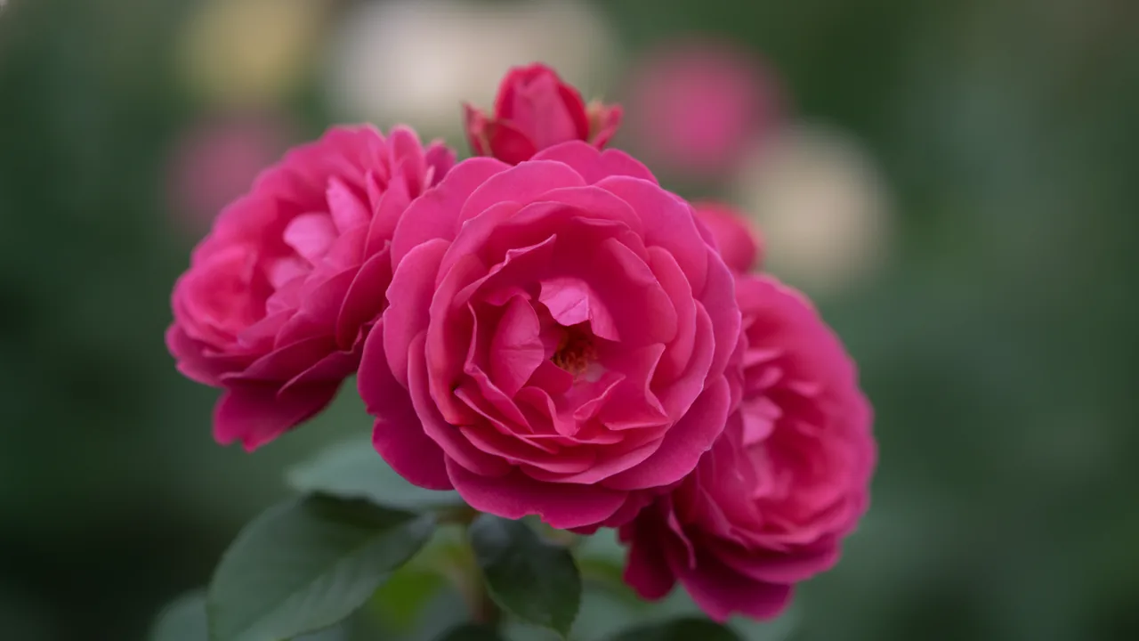 Royal Jubilee (Rosa 'Auspaddle') - pink flowers, illustrated plant card