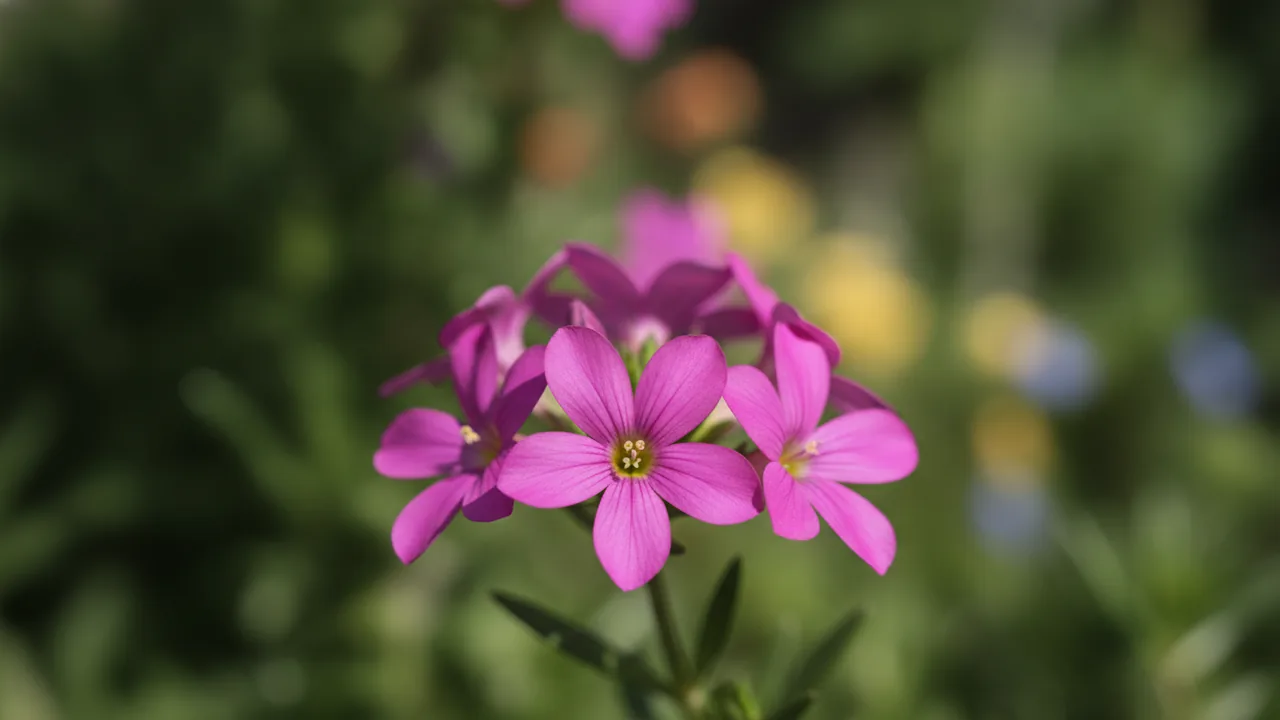 Pink Fan Flower (Scaevola aemula) - pink flowers, illustrated plant card
