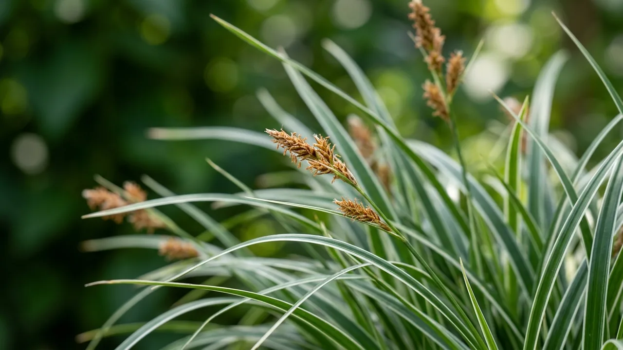 Everest Sedge (Carex oshimensis 'CarFit01') - foliage plant, illustrated plant card
