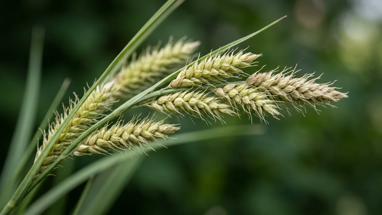 Fringed Sedge (Carex crinita) - foliage plant, illustrated plant card