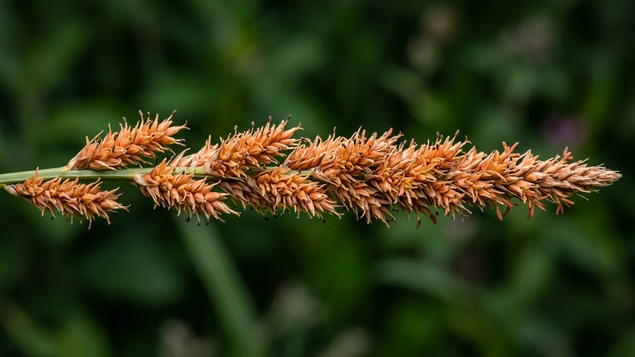 Tussock Sedge (Carex stricta) - foliage plant, illustrated plant card