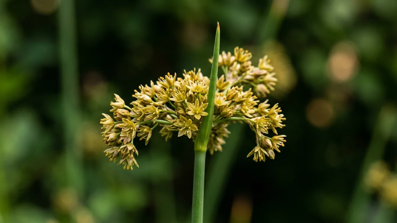 Soft Rush (Juncus effusus) - foliage plant, illustrated plant card
