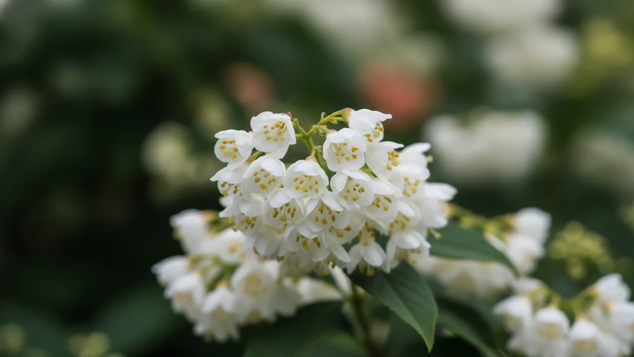 Sugartina Crystalina (Clethra alnifolia 'Crystalina') - white flowers, illustrated plant card