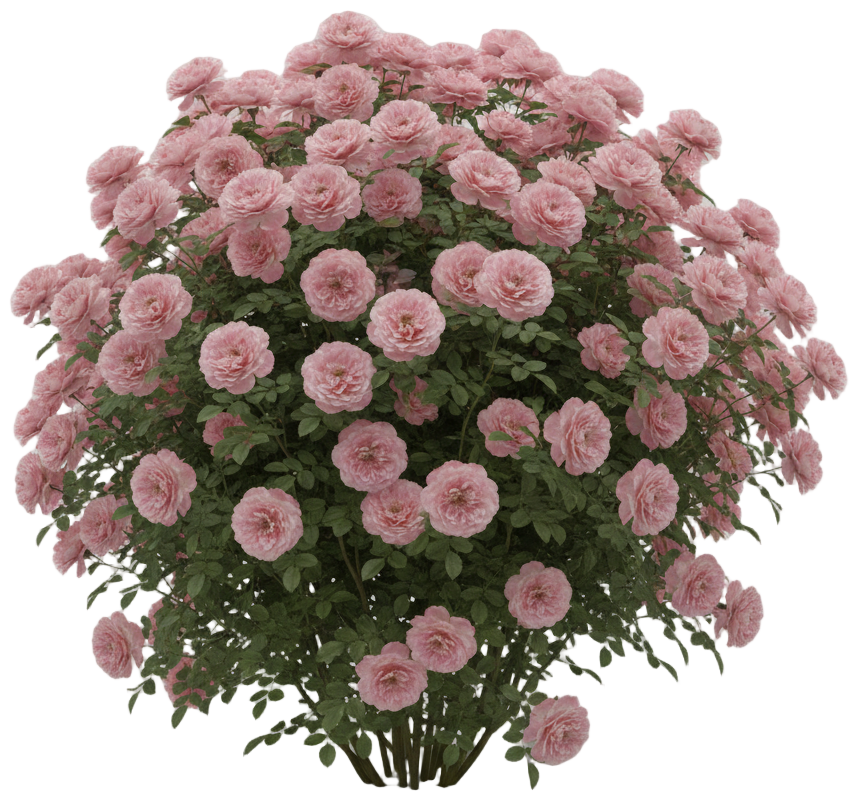 Dames de Chenonceau Rose cut-out illustration