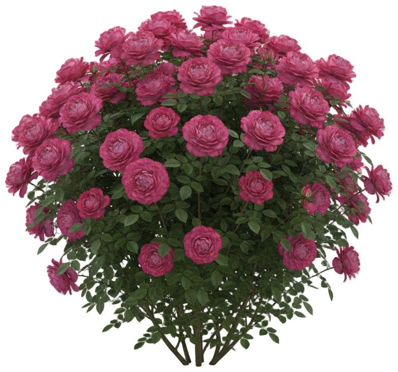 Princess Charlene de Monaco Rose cut-out illustration